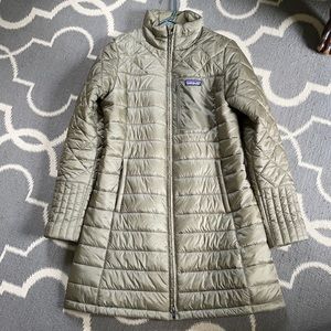 Patagonia Olive Down Parka Jacket